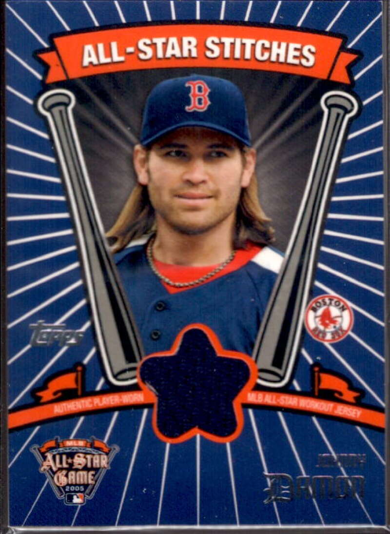 Johnny Damon Card 2005 Topps Update All-Star Stitches #JD