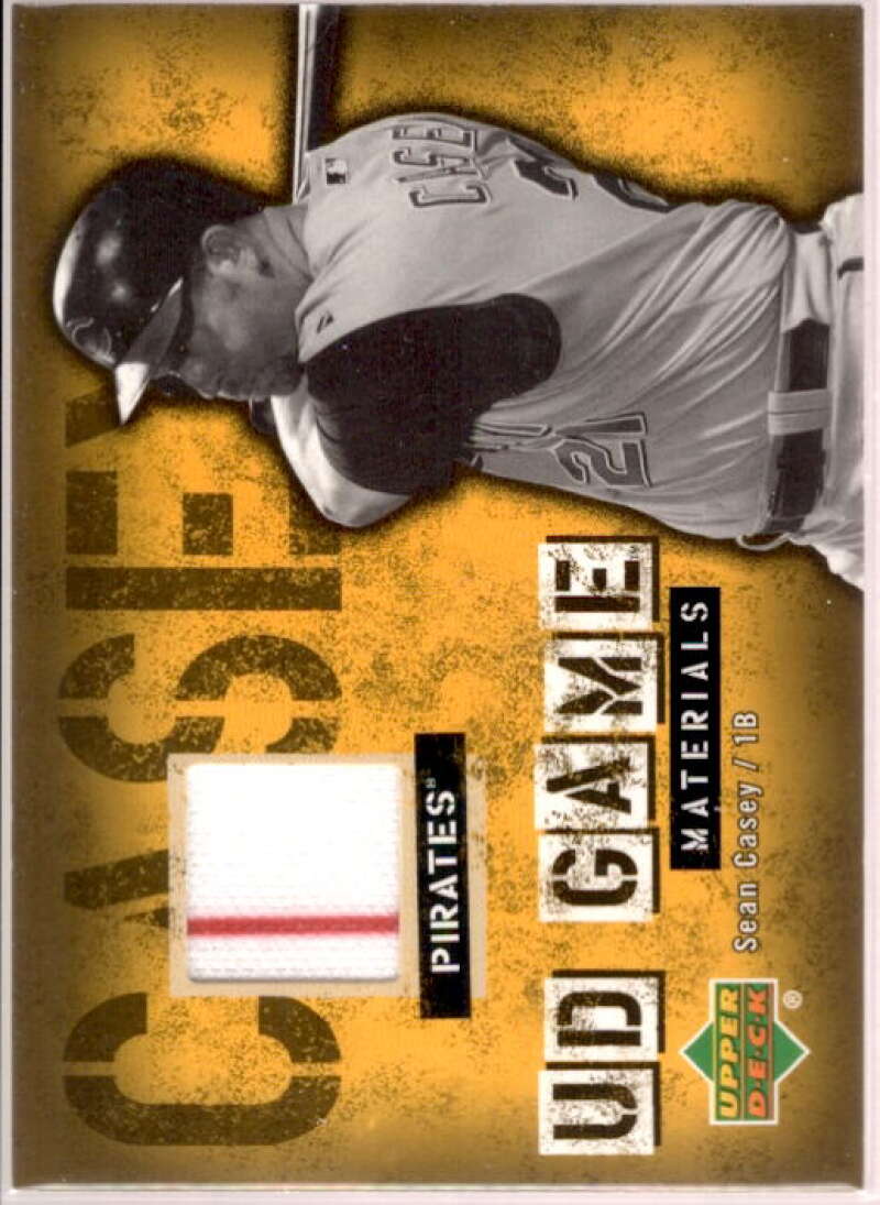 Sean Casey Jsy Card 2006 UpperDeck UD Game Materials #SC  Image 1