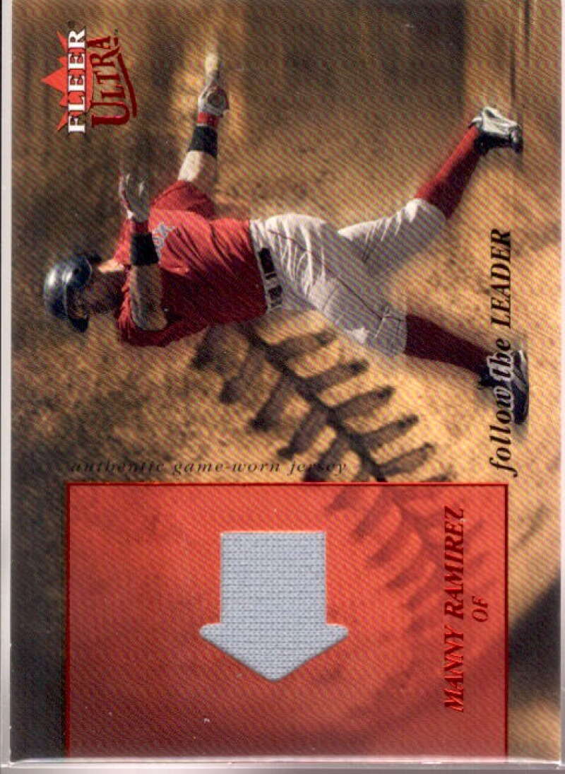 Manny Ramirez Card 2005 Ultra Follow the Leader Jersey Red #MR  Image 1
