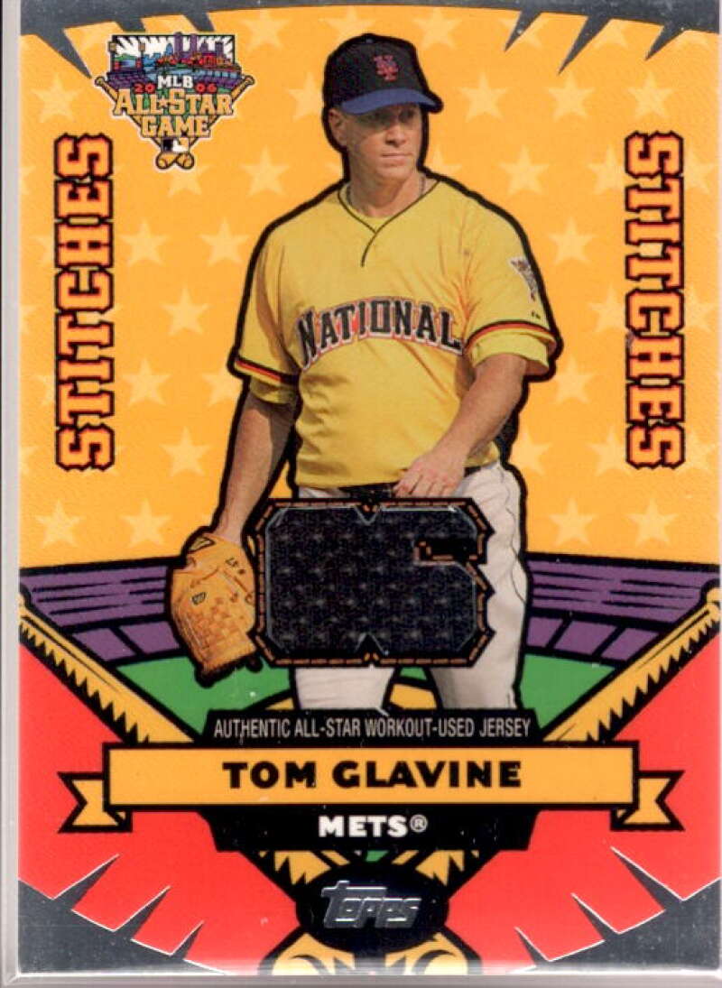Tom Glavine Jsy Card 2006 Topps Update All Star Stitches #TMG –