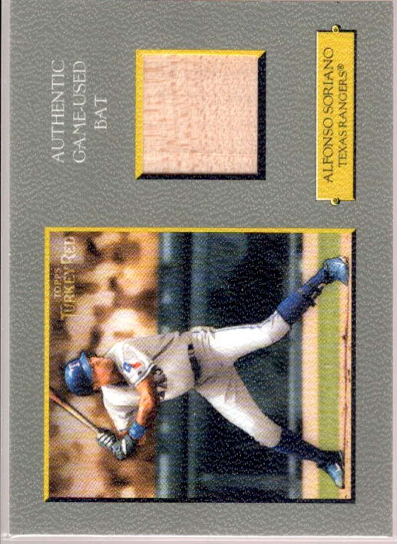 A.Soriano Bat C/75 EXCH Card 2005 Topps Turkey Red Cabinet Auto Relics #AS  Image 1