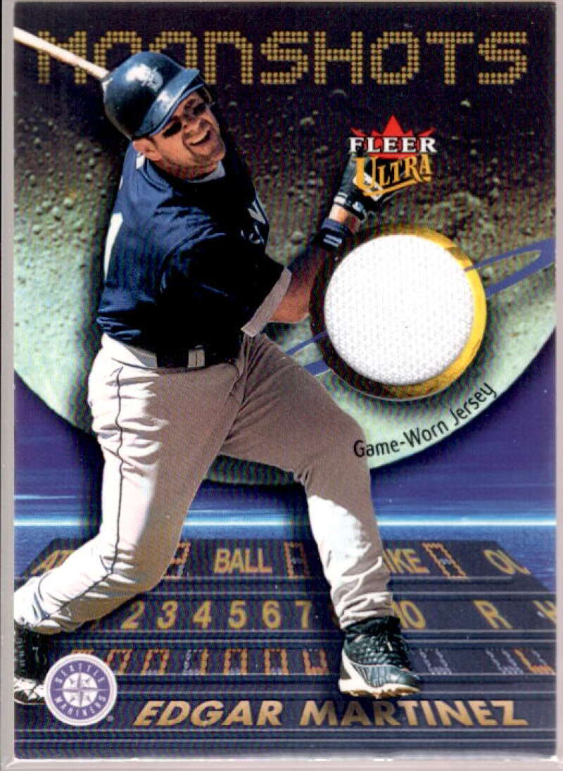 Edgar Martinez Jsy Card 2003 Ultra Moonshots Memorabilia #EM  Image 1