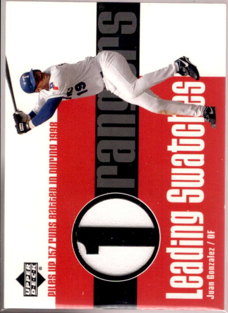 Juan Gonzalez RBI Card 2003 UpperDeck Leading Swatches #GO  Image 1