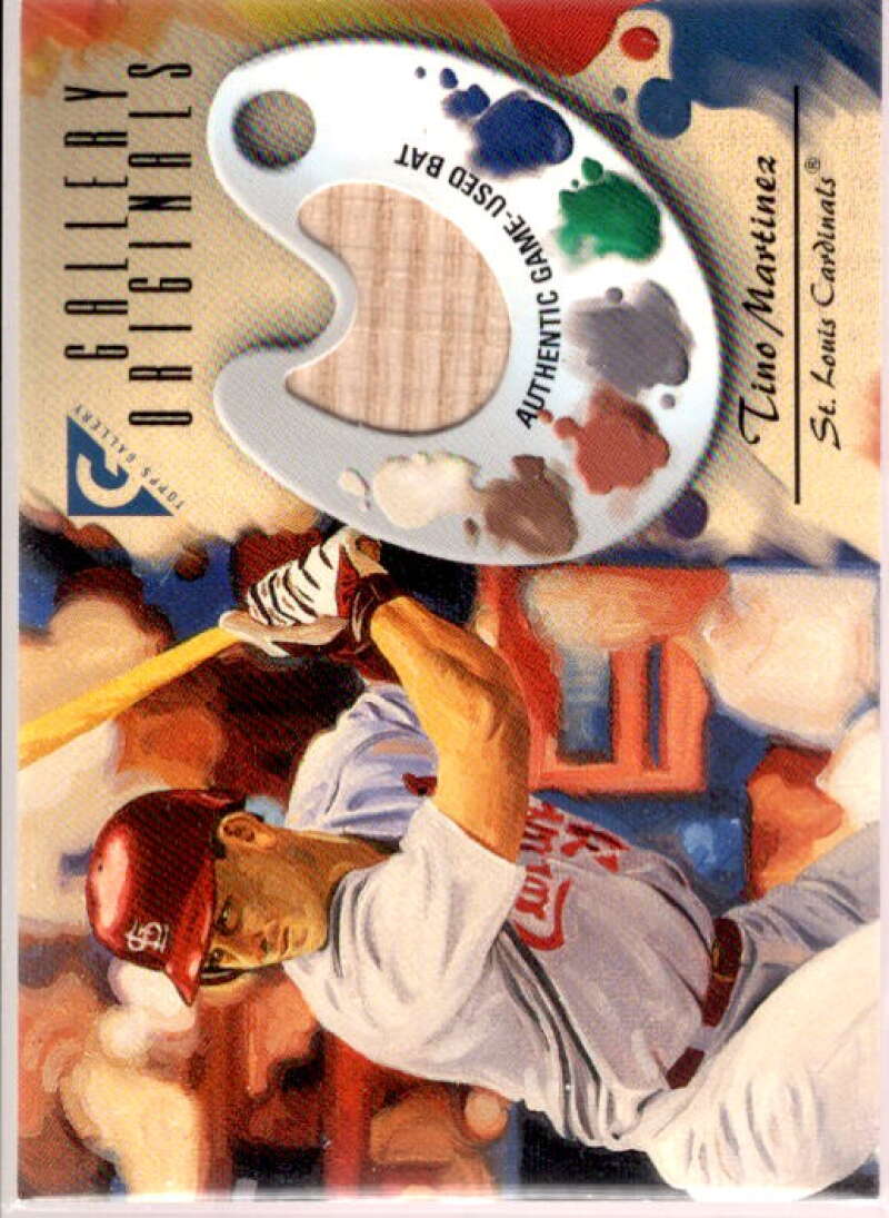 Tino Martinez Card 2002 Topps Gallery Original Bat Relics #GOTM  Image 1