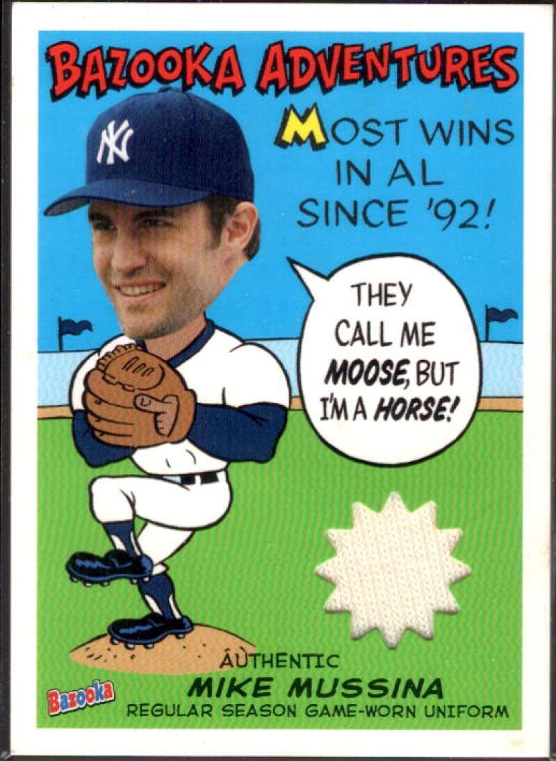 Mike Mussina Uni Card 2004 Bazooka Adventures Relics #MCM  Image 1