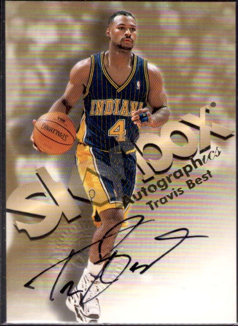 Travis Best Card 1998-99 SkyBox Premium Autographics #13  Image 1