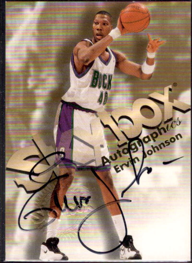 Ervin Johnson Card 1998-99 SkyBox Premium Autographics #64  Image 1