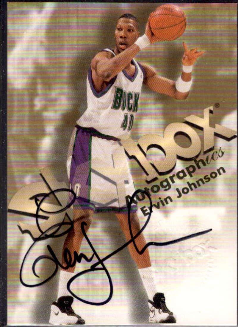 Ervin Johnson Card 1998-99 SkyBox Premium Autographics #64  Image 1