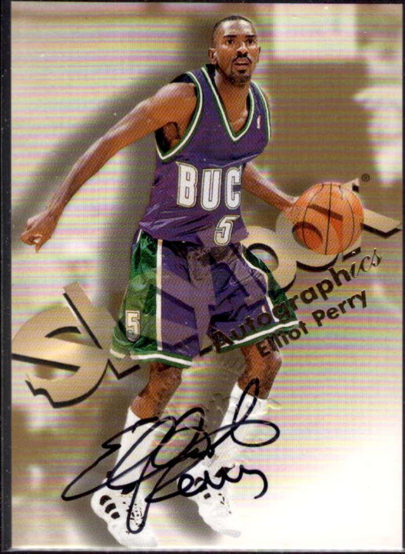 Elliot Perry Card 1998-99 SkyBox Premium Autographics #93  Image 1