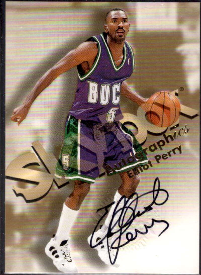 Elliot Perry Card 1998-99 SkyBox Premium Autographics #93  Image 1