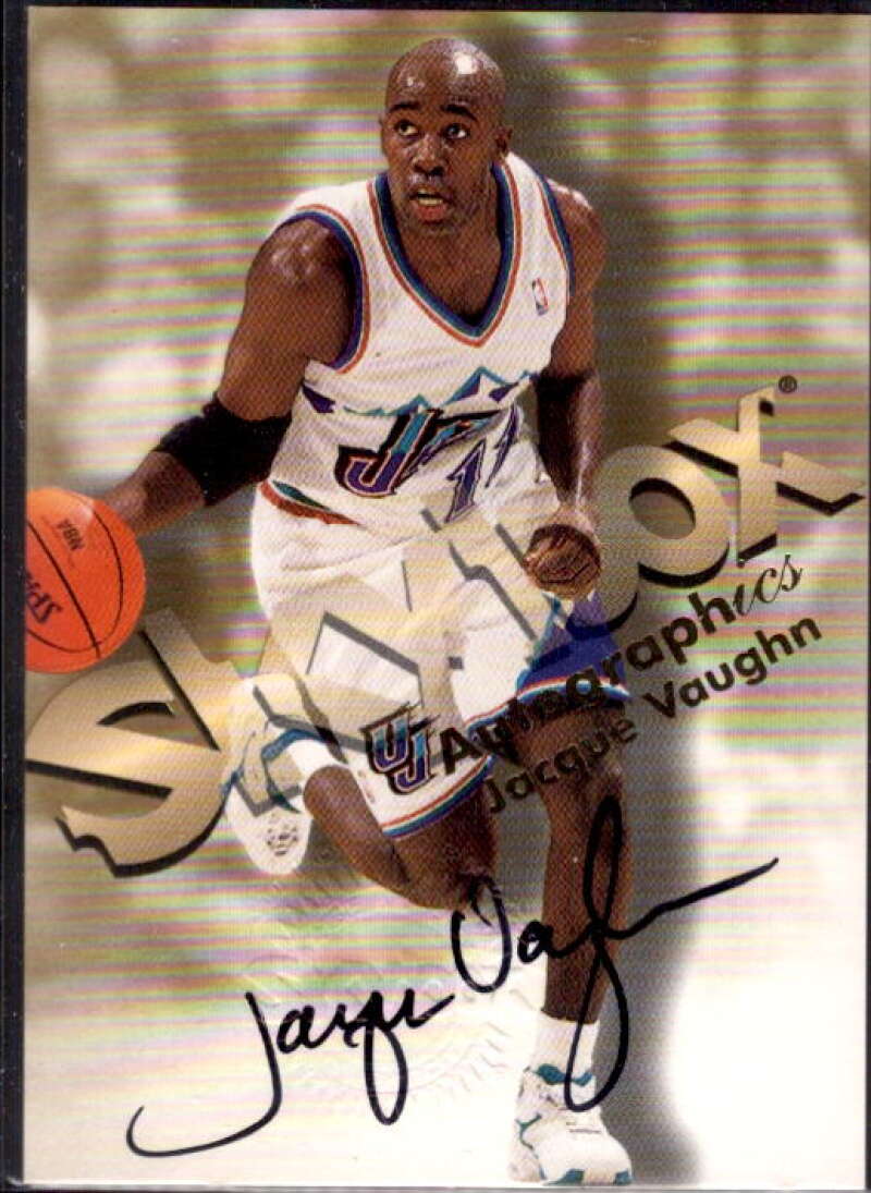 Jacque Vaughn Card 1998-99 SkyBox Premium Autographics #128  Image 1