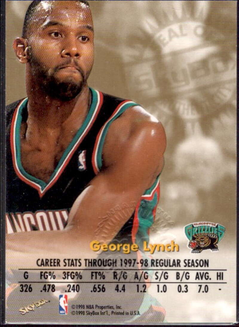 George Lynch Card 1998-99 SkyBox Premium Autographics #75  Image 2