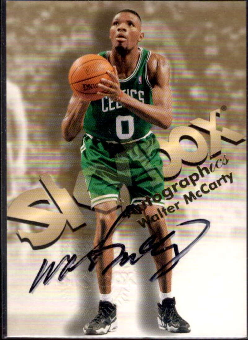 Walter McCarty Card 1998-99 SkyBox Premium Autographics #81  Image 1