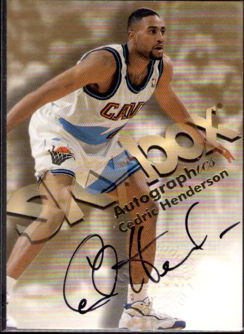 Cedric Henderson Card 1998-99 SkyBox Premium Autographics #53  Image 1