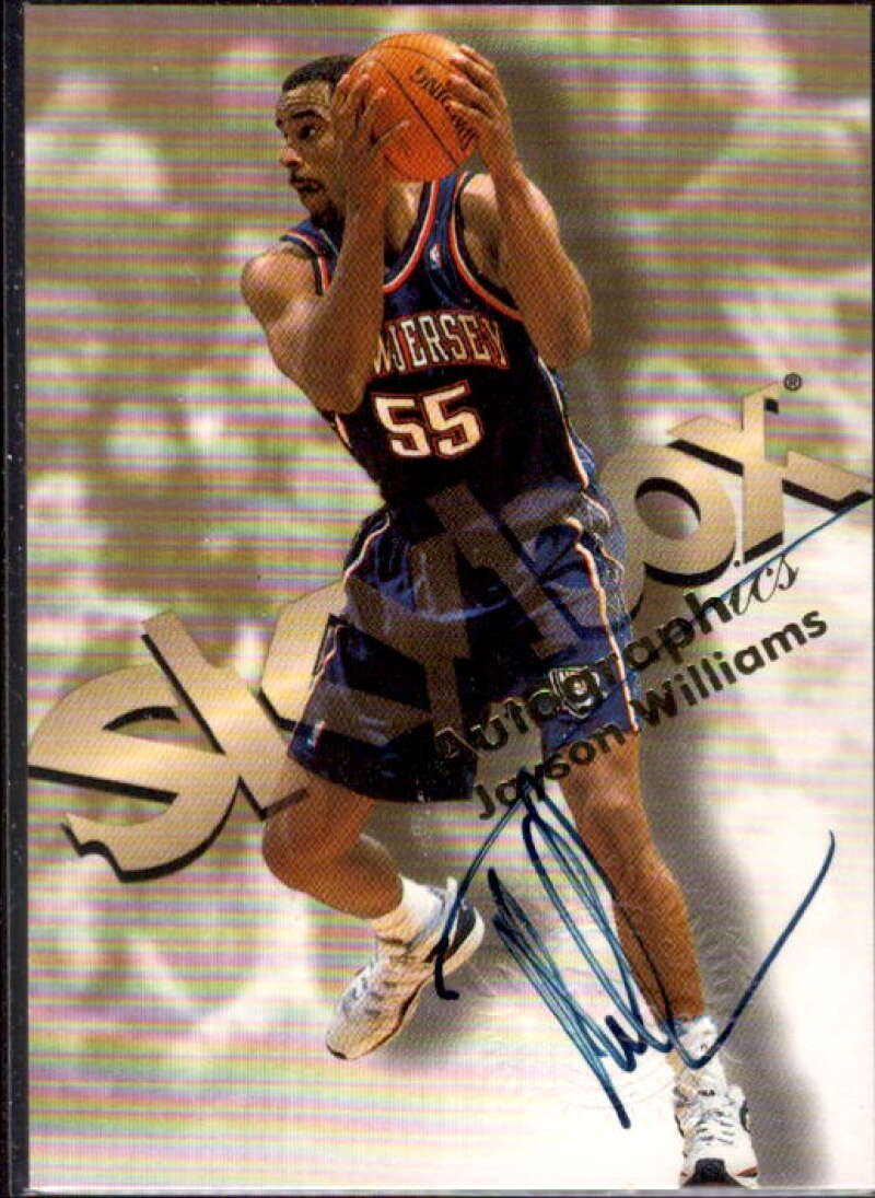 Jayson Williams Card 1998-99 SkyBox Premium Autographics #136  Image 1