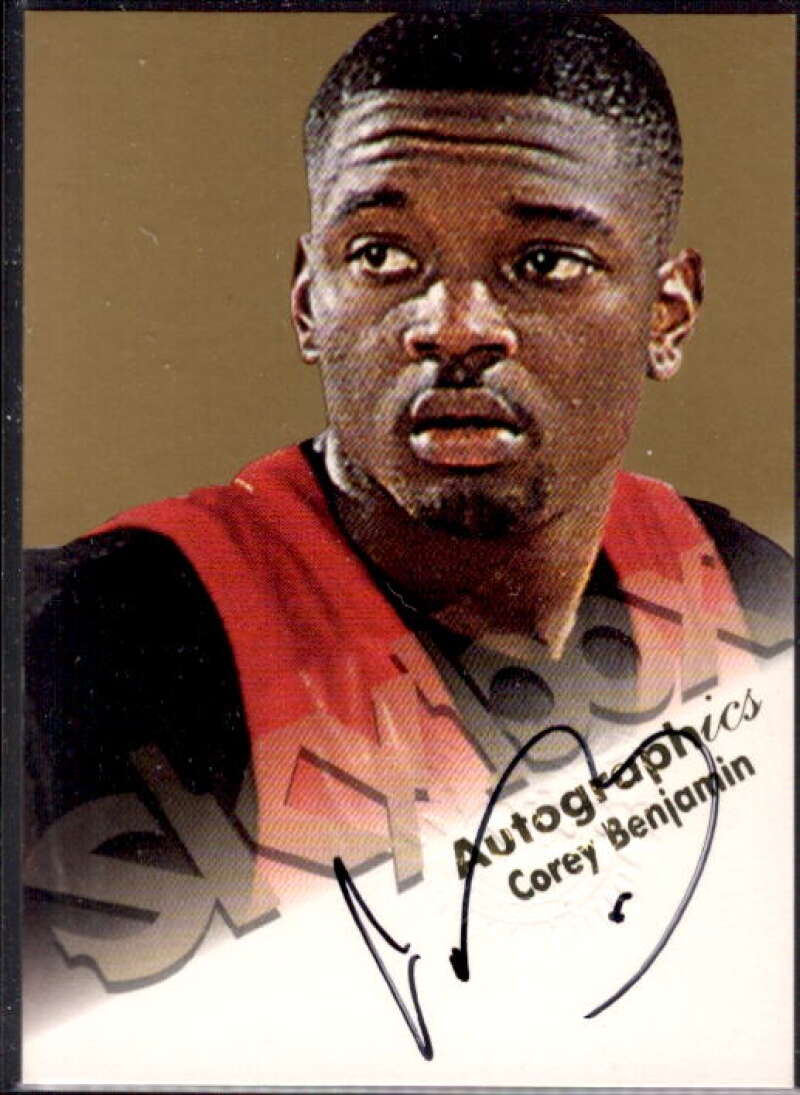 Corey Benjamin Card 1998-99 SkyBox Premium Autographics #12  Image 1