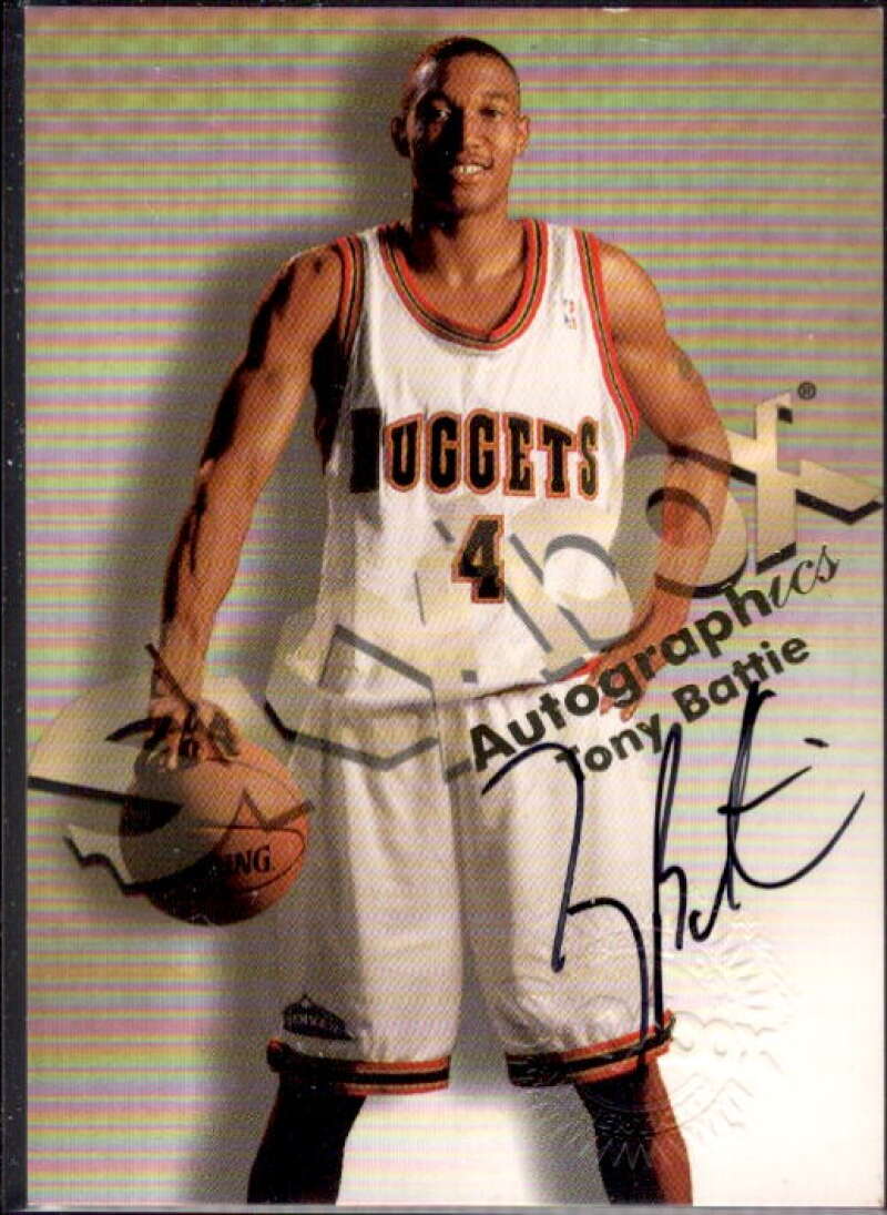 Tony Battie Card 1998-99 SkyBox Premium Autographics #11  Image 1