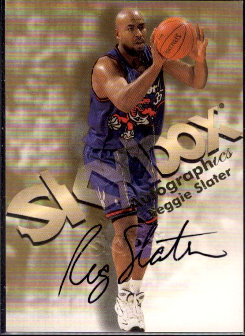 Reggie Slater Card 1998-99 SkyBox Premium Autographics #113  Image 1