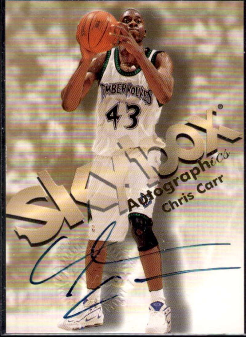 Chris Carr Card 1998-99 SkyBox Premium Autographics #23  Image 1