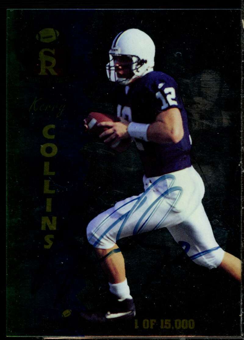 Kerry Collins RC 1995 Signature Rookies Signature Prime TD Club Autographs #T3  Image 1