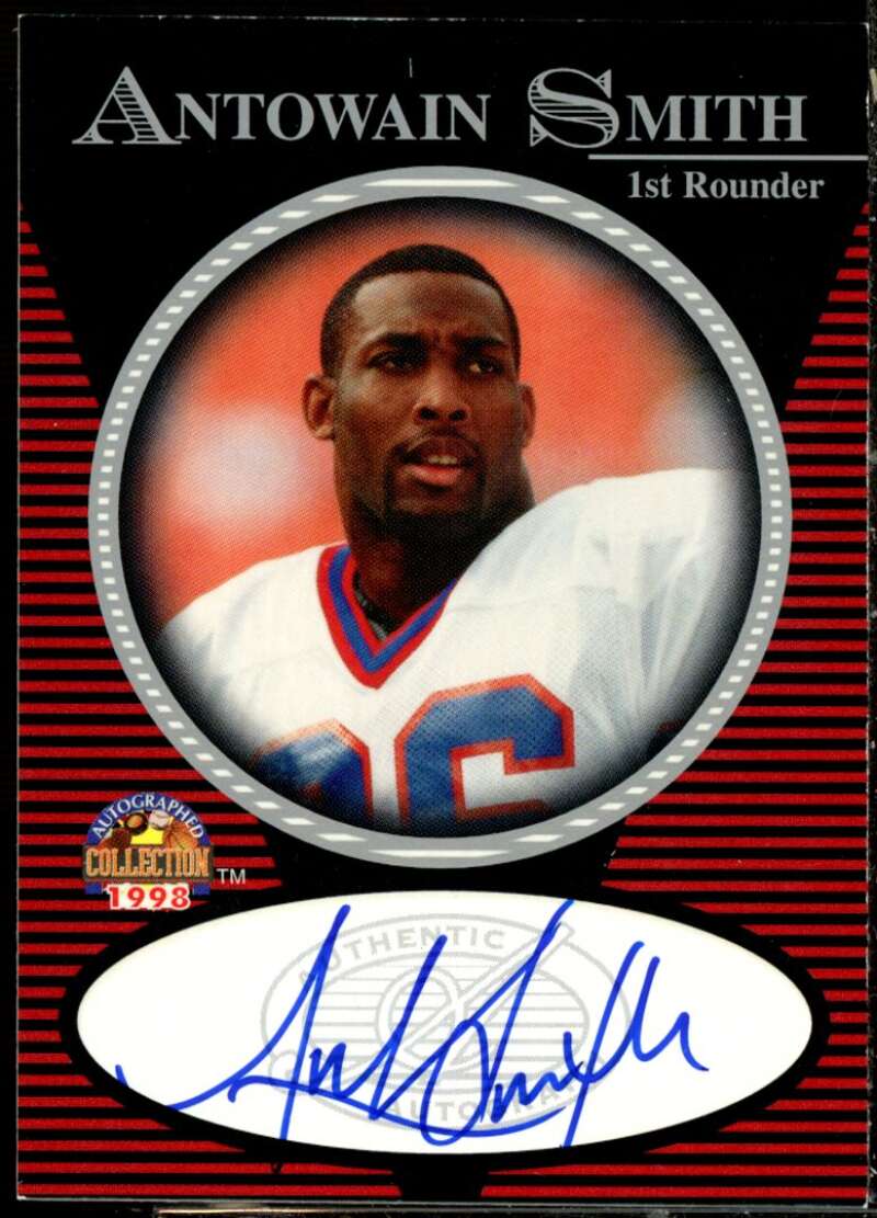 Antowain Smith FB 1997-98 Score Board Autographed Collection Autographs #20  Image 1