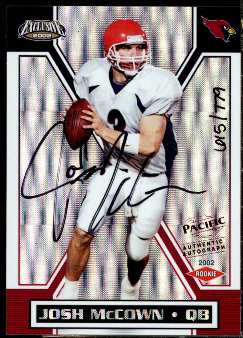 Josh McCown AU/779 Rookie Card 2002 Pacific Exclusive #181  Image 1