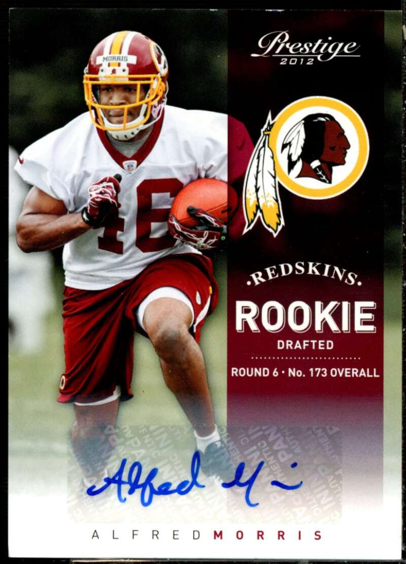 Alfred Morris Rookie Card 2012 Prestige Rookie Autographs #216  Image 1