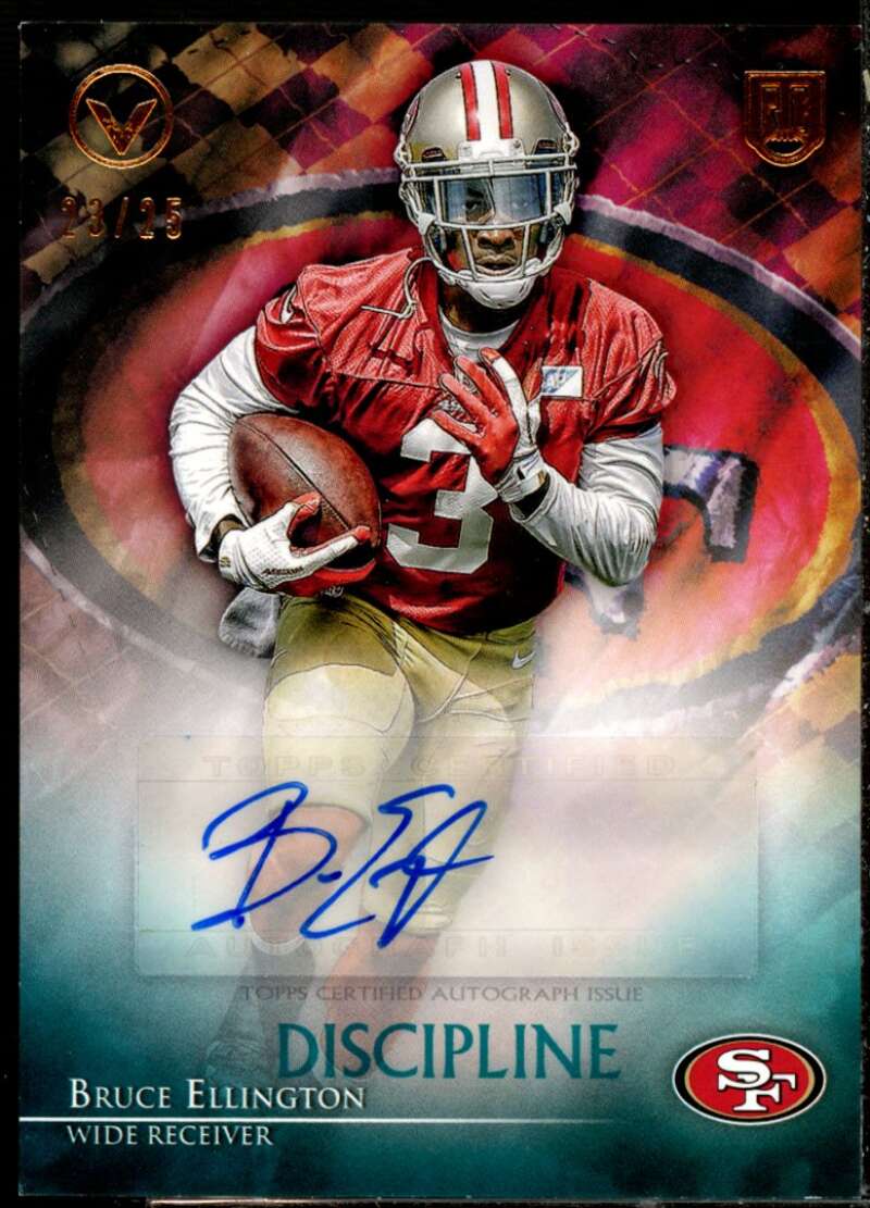 Bruce Ellington Rookie Card 2014 Topps Valor Autographs #VABE  Image 1