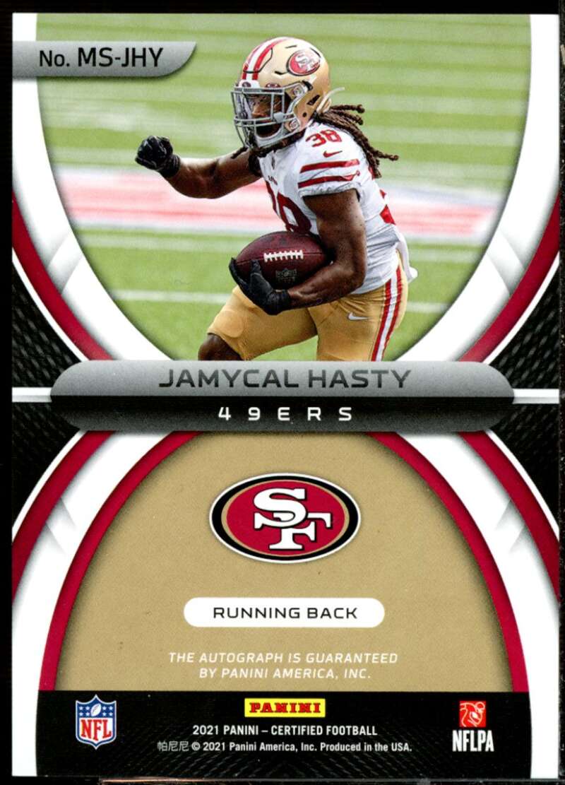 Jamycal Hasty Card 2021 Certified Mirror Signatures Bronze #52  Image 2