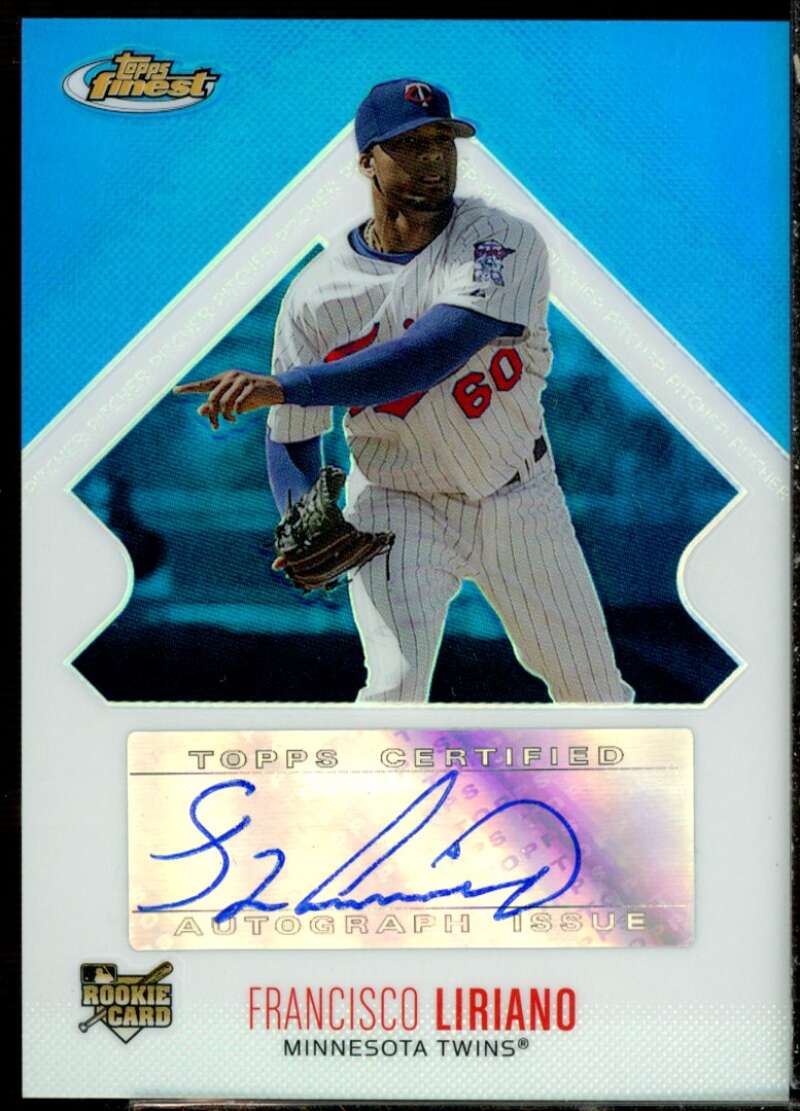 Francisco Liriano AU Card 2006 Finest Refractors Blue #155  Image 1