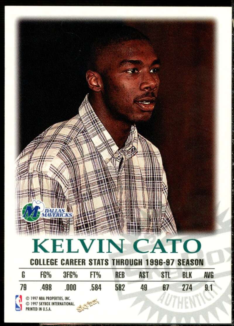 Kelvin Cato Card 1997-98 SkyBox Premium Autographics #20  Image 2