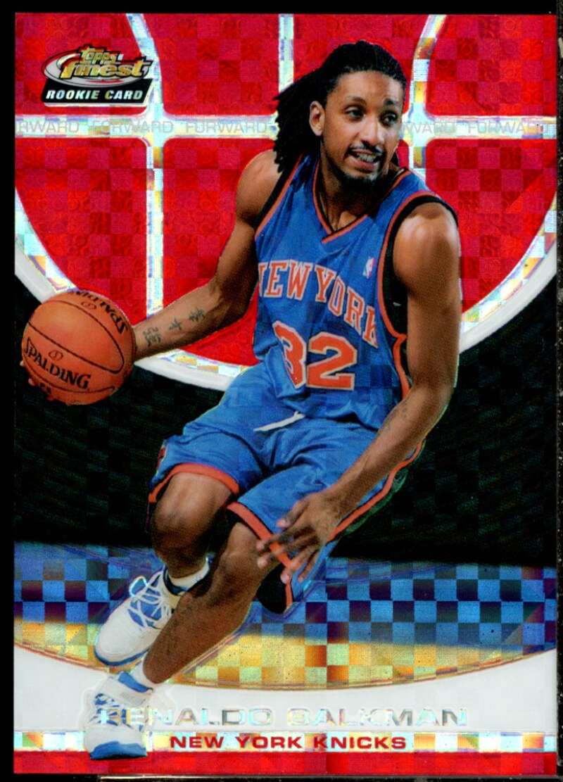 Renaldo Balkman Card 2005-06 Finest X-Fractors Red #159  Image 1