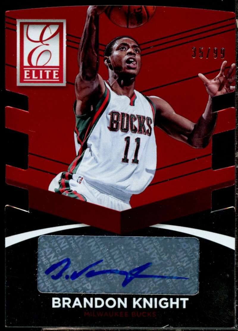 Brandon Knight Card 2014-15 Elite Status Signatures Red #95  Image 1