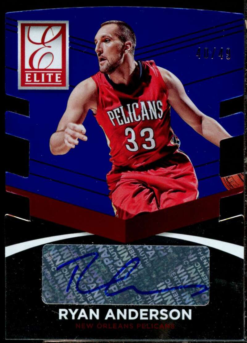 Ryan Anderson Card 2014-15 Elite Status Signatures Blue #80  Image 1