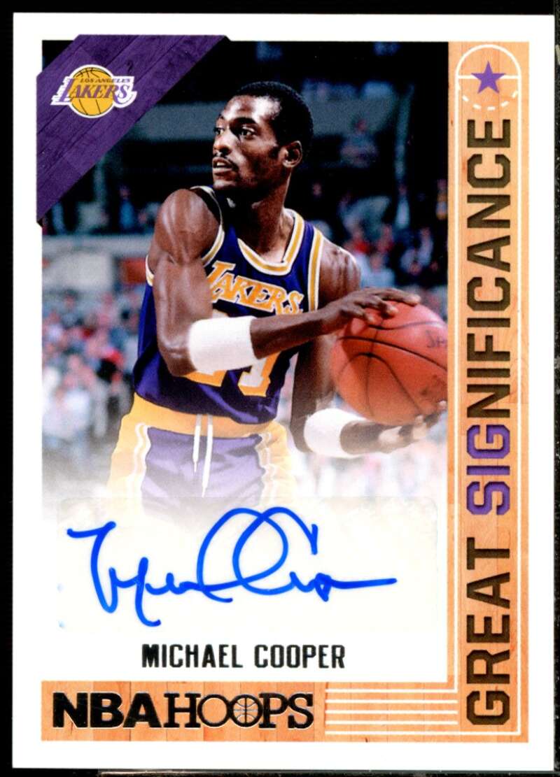 Michael Cooper Card 2017-18 Hoops Great SIGnificance Autographs #89  Image 1