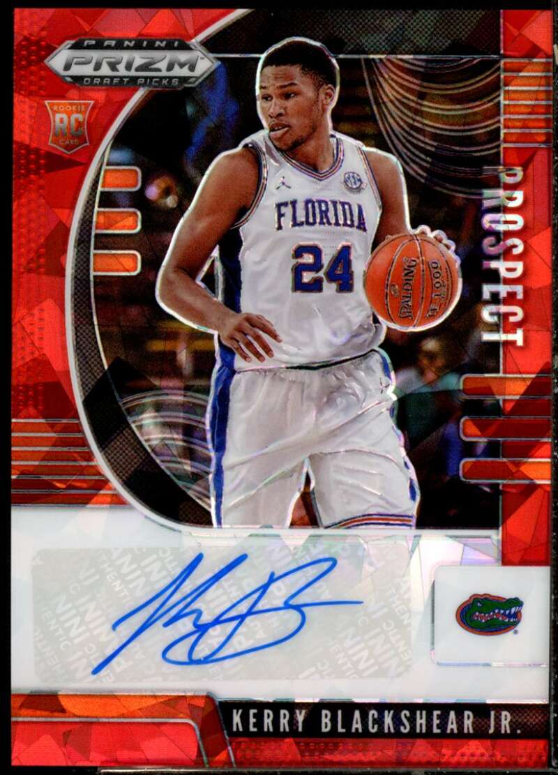 Kerry Blackshear Jr. 2020-21 Prizm Draft Picks Prospect Autographs Red Ice #67  Image 1