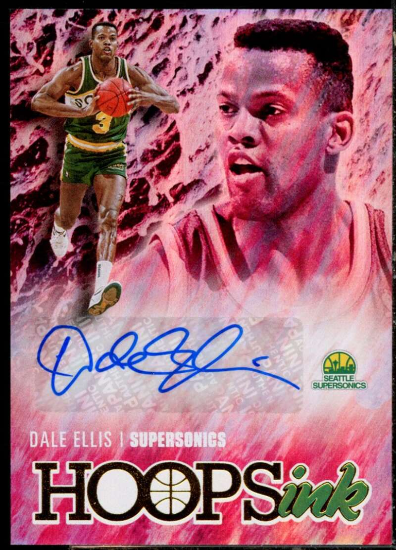 Dale Ellis Card 2020-21 Hoops Hoops Ink #3  Image 1