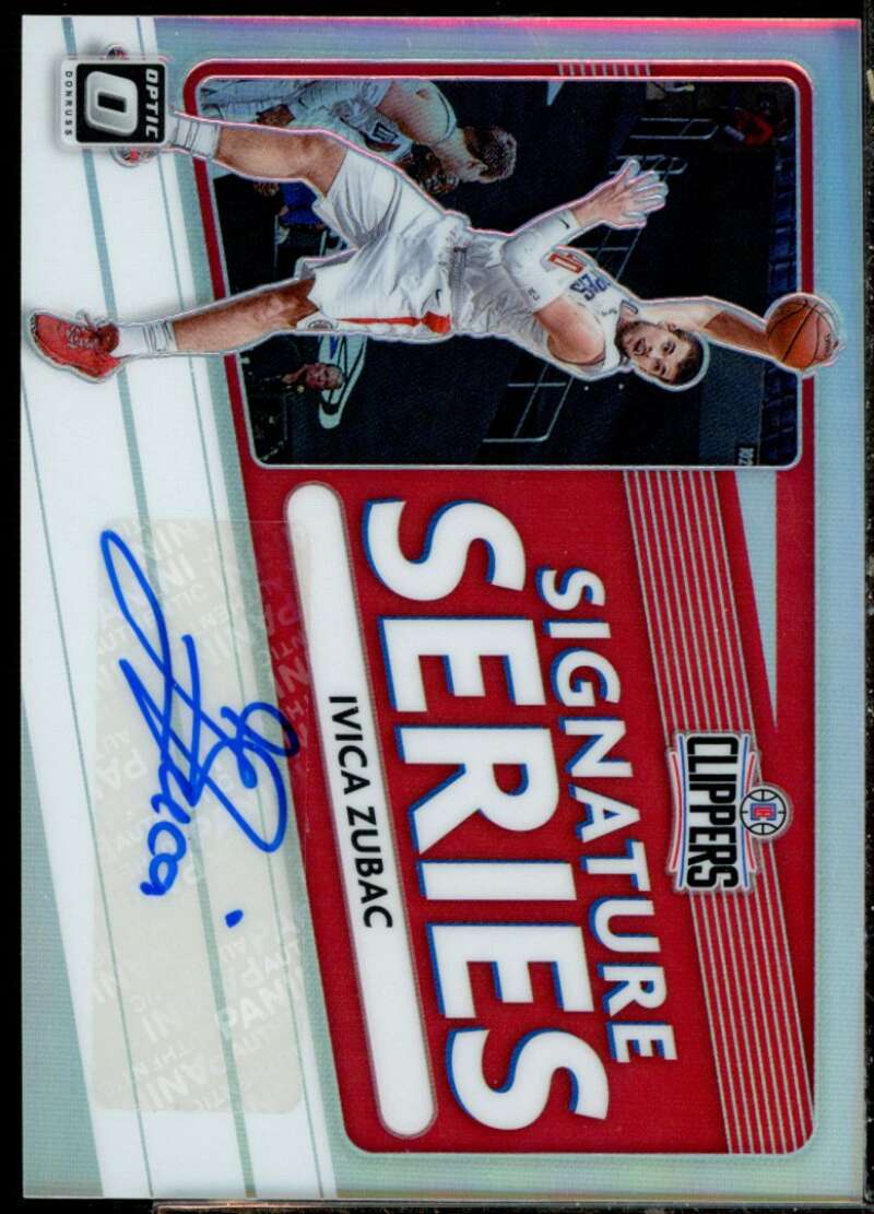 Ivica Zubac Card 2020-21 Donruss Optic Signature Series #48  Image 1