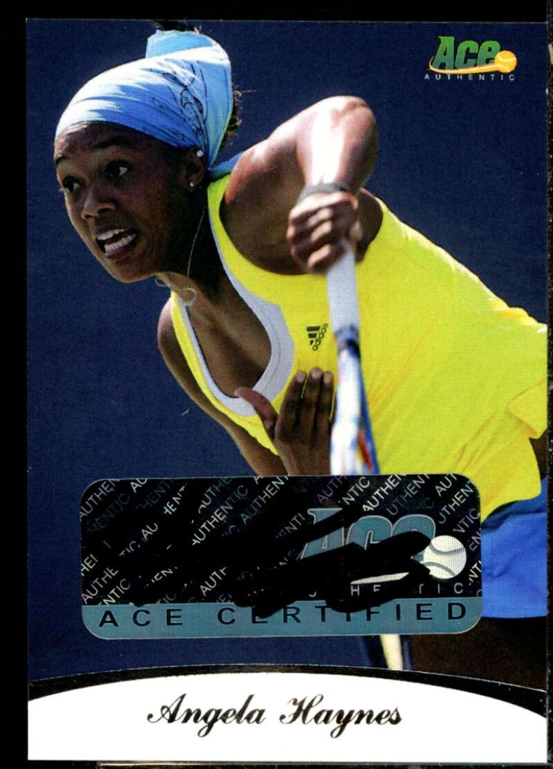 Angela Haynes Card 2010 Ace Authentic Aces #51  Image 1