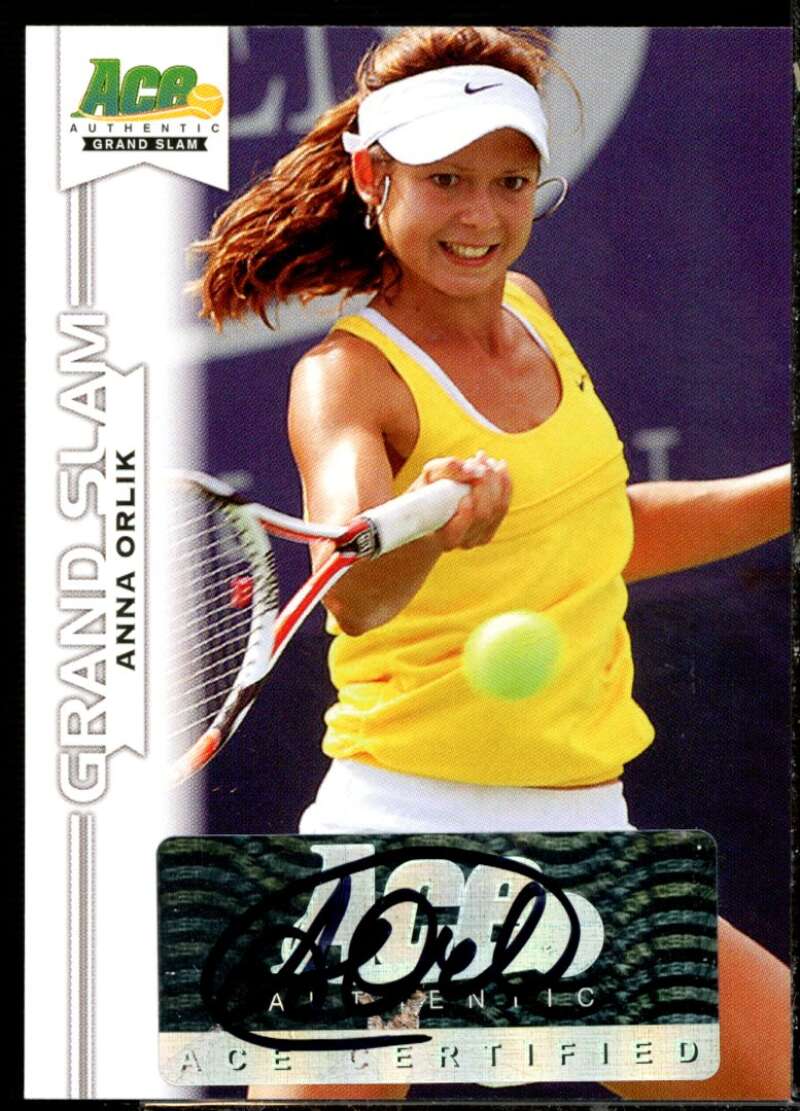 Anna Orlik Card 2013 Ace Authentic Grand Slam #BAAO1  Image 1