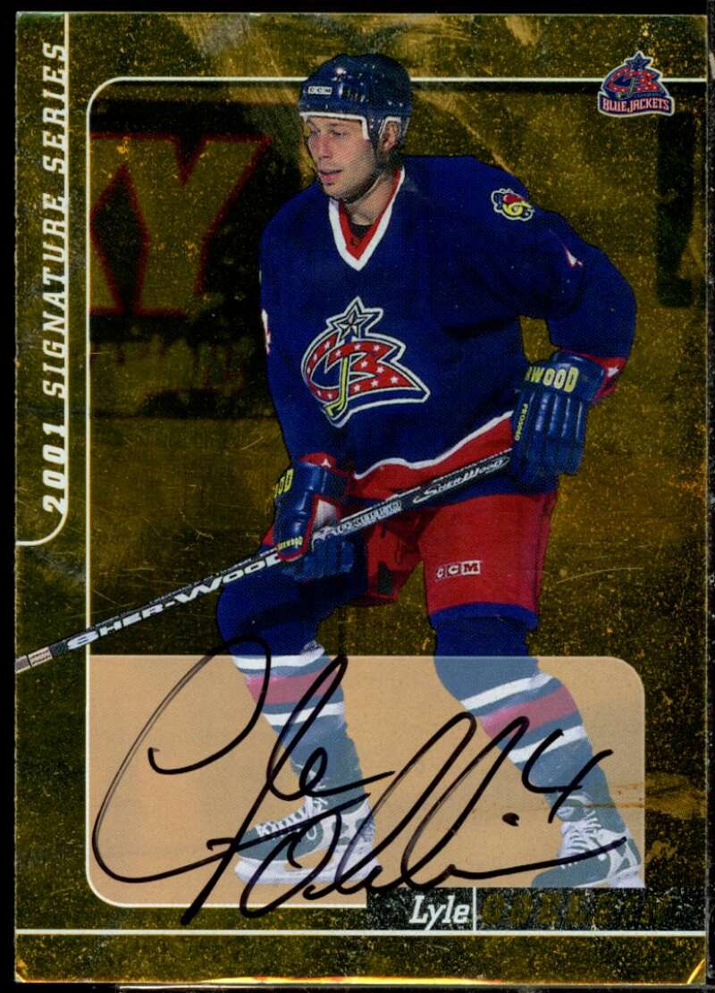 Lyle Odelein Card 2000-01 BAP Signature Series Autographs Gold #88  Image 1