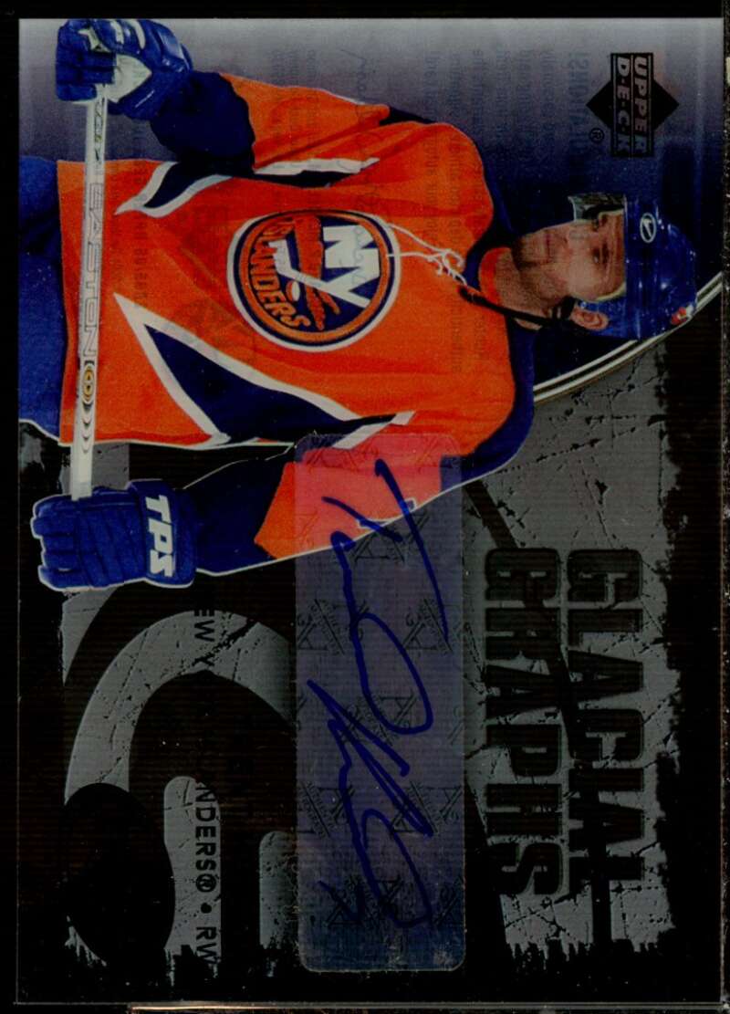 Trent Hunter Card 2005-06 Upper Deck Ice Glacial Graphs #GGTH  Image 1