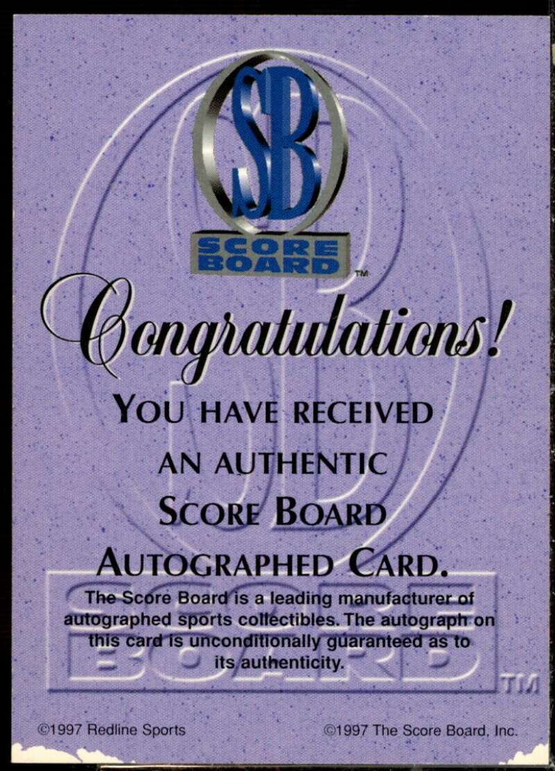 Bobby Labonte Card 1997 Autographed Racing Autographs #28  Image 2