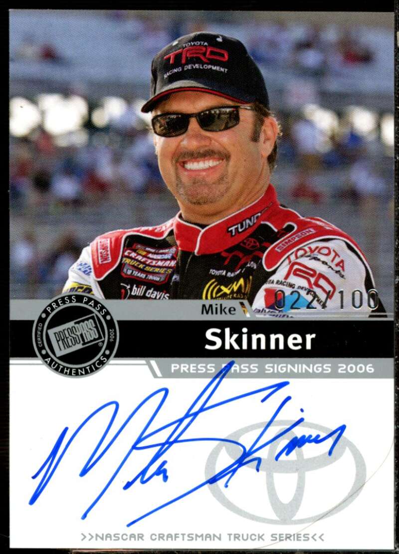 Mike Skinner CTS P/S Card 2006 Press Pass Signings Silver #54  Image 1
