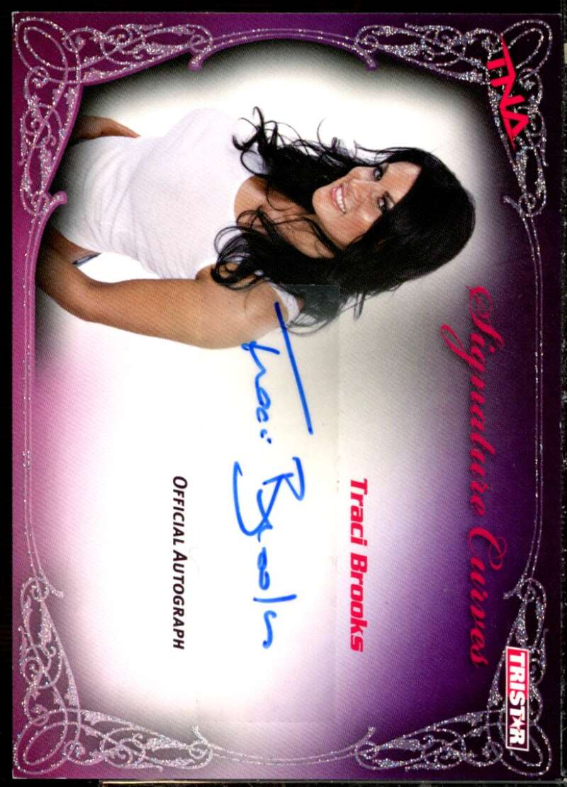 Traci Brooks Card 2009 TRISTAR TNA Knockouts Signature Curves #KA14  Image 1