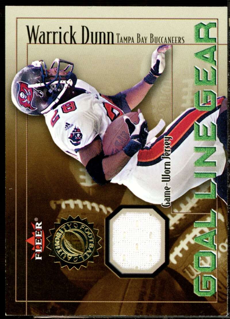 Warrick Dunn JSY Card 2001 Fleer Authority Goal Line Gear #8  Image 1