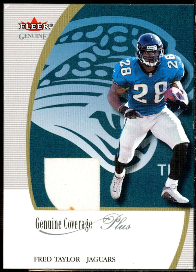 Fred Taylor Card 2001 Fleer Genuine Coverage Plus Jerseys #23  Image 1