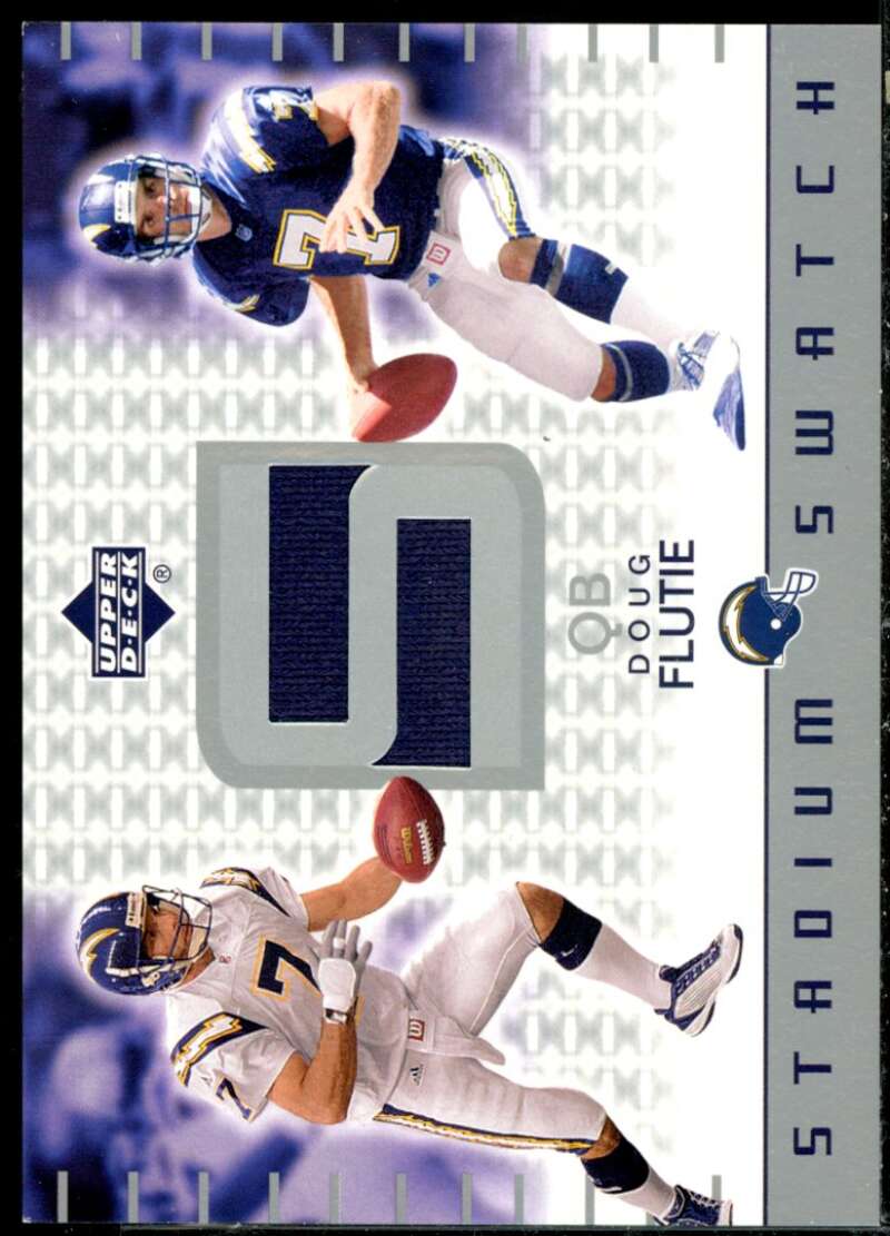 Doug Flutie Card 2002 Upper Deck Stadium Swatches #SSDF  Image 1