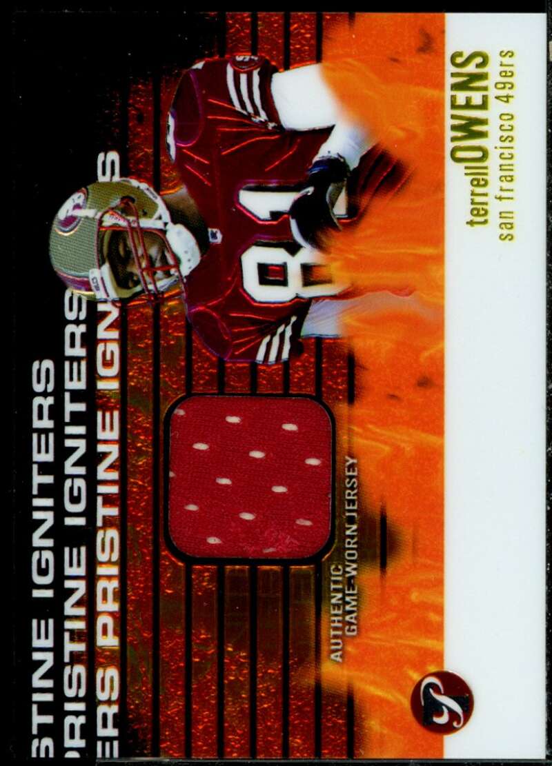 Terrell Owens Card 2003 Topps Pristine Igniters Relics #PITO  Image 1