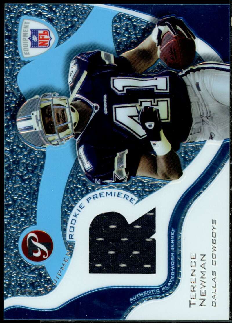 Terence Newman Rookie Card 2003 Topps Pristine Rookie Premiere Jerseys #RPRTN  Image 1